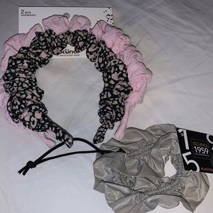 Scünci brand head bands and scrunchie set